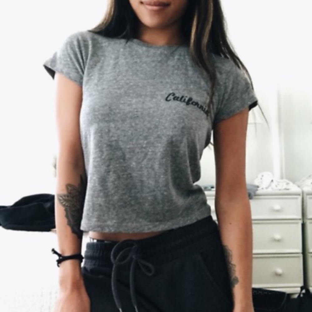 John Galt California gravy crop tee